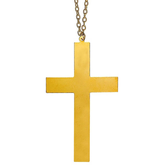 Gold Cross Necklace 10,5 Cm