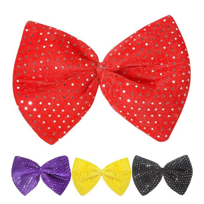Maxi Bow Tie Velvet & Sequin - 4Colors Ass.
