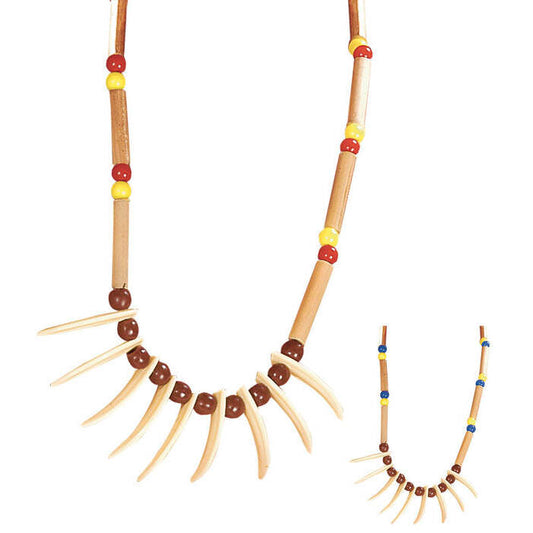 Deluxe Native Indian Necklace 2 Colors Ass.