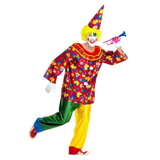 Funny Clown  Coat With Collar, Pants, Hat 