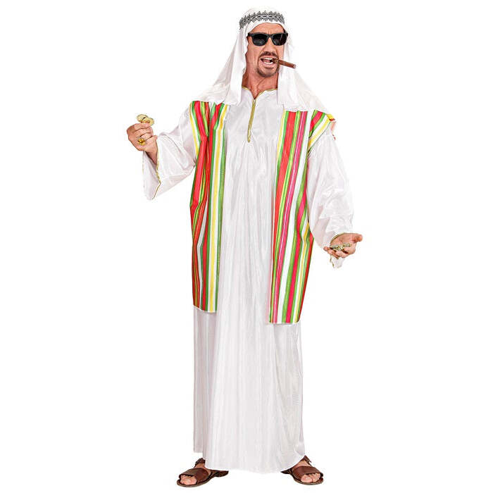 Sheik  Robe With Vest, Headscarf 