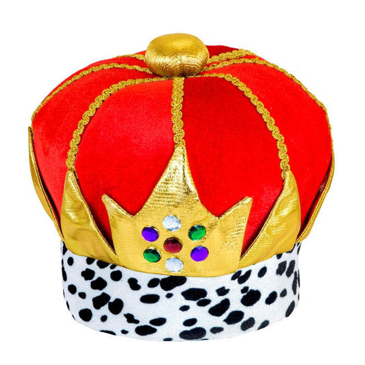 Deluxe Maxi Velvet Crown Studded With Jewels