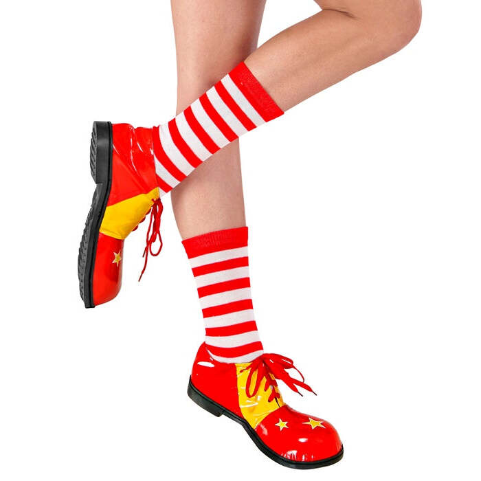 Striped Socks Red-White