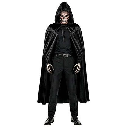 Black Hooded Cape - 142 Cm