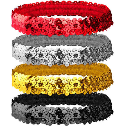 Sequin Headband 4 Colors Ass.