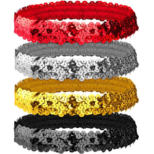 Sequin Headband 4 Colors Ass.