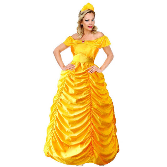 Beauty Queen  Dress With Wire Hoop, Belt, Headpiece 