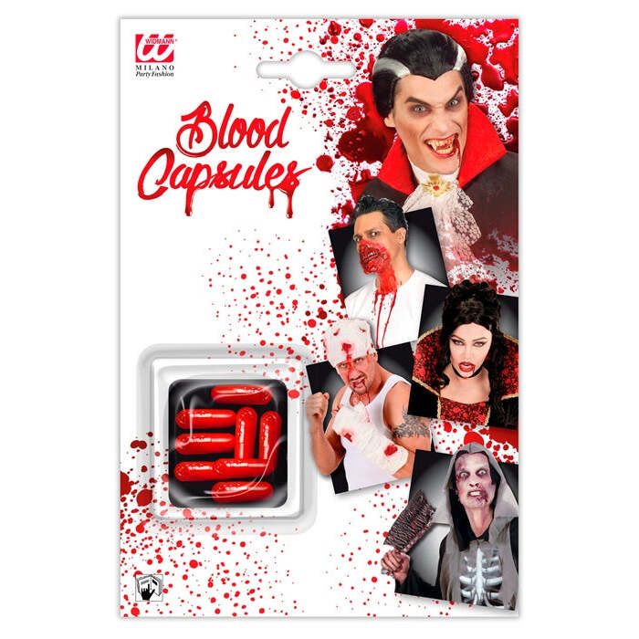 Set Of 8 Blood Capsules  Cinematographic Effect 