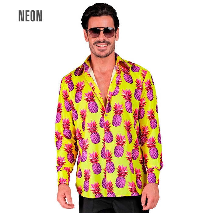 Neon Pineapple Party Fashion Shirt  Shirt 