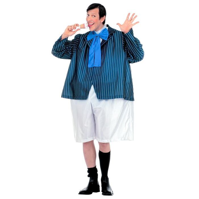 Fat Schoolboy  Wire Hoop Jumpsuit, Jacket, Maxi Bow Tie 