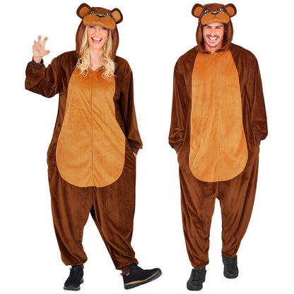 Plush Onesie Bear  Hooded Jumpsuit 