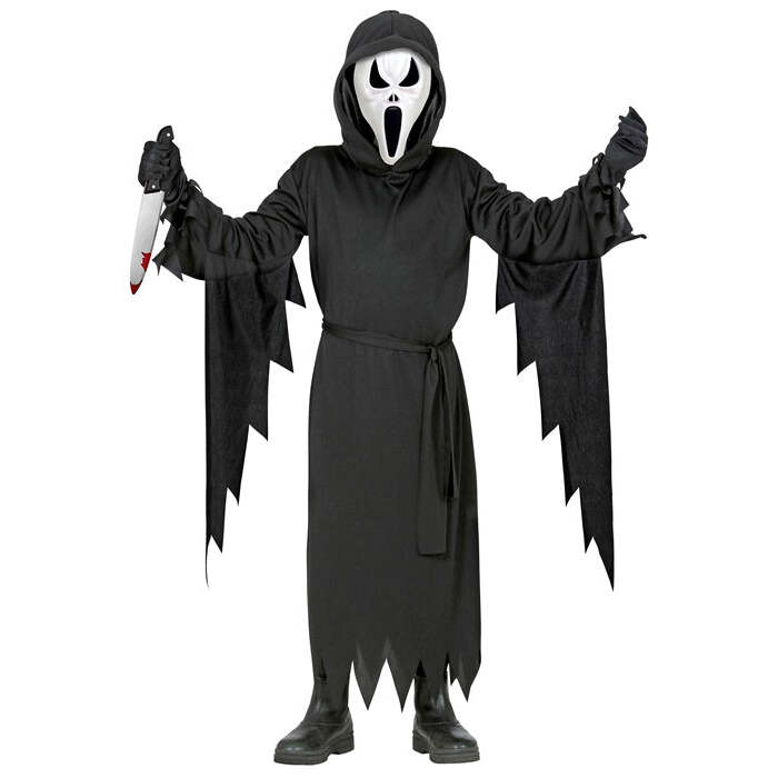 Screaming Ghost  Hooded Robe, Belt, Mask 