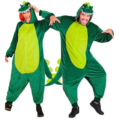 Plush Onesie Dinosaur  Hooded Jumpsuit 
