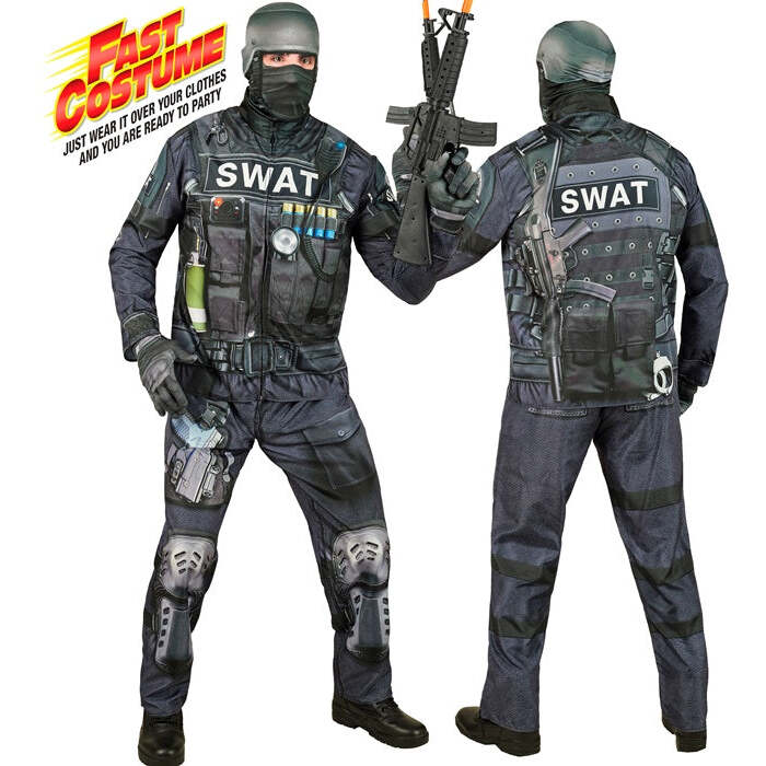 S.W.A.T. Fast Costume  Jacket, Pants, Gloves, Mask 