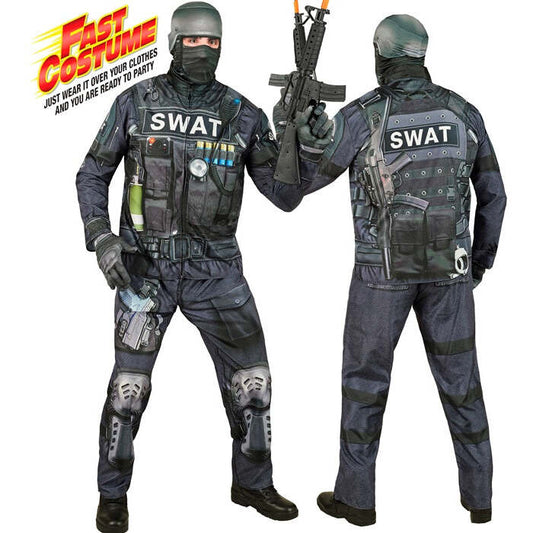 S.W.A.T. Fast Costume  Jacket, Pants, Gloves, Mask 