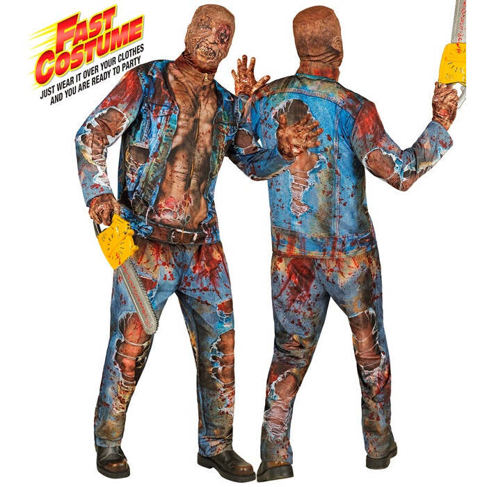 Zombie Fast Costume  Jacket, Pants, Gloves, Mask 