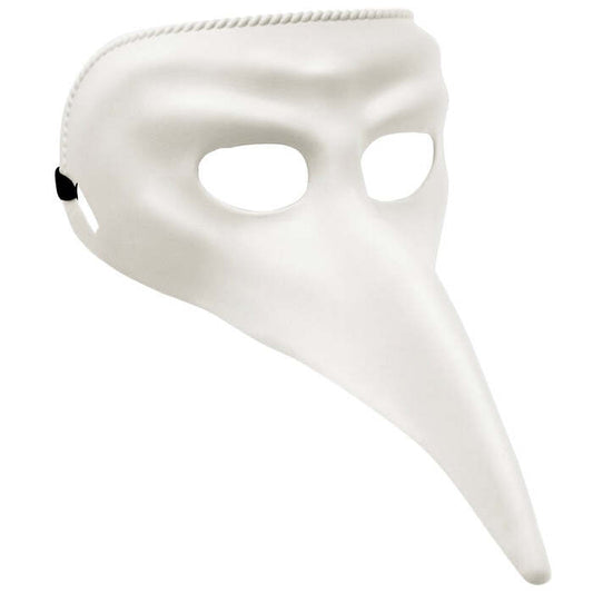 Paintable White Venetian Mask Plastic