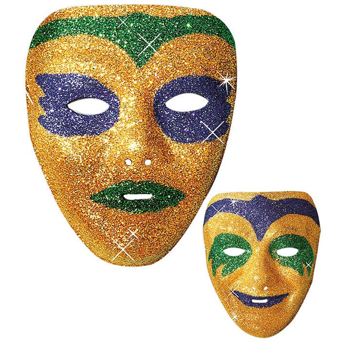  Mask Plastic - 2 Styles & 2 Colors Ass.
