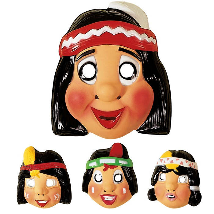 Indian Mask Plastic - 4 Styles Ass.