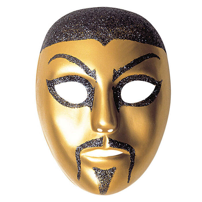 Chinaman Mask Plastic 2 Colors Assorted