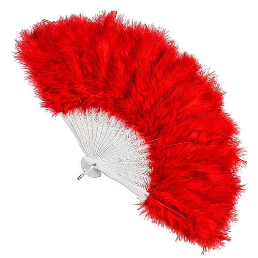 Feather Fan Red