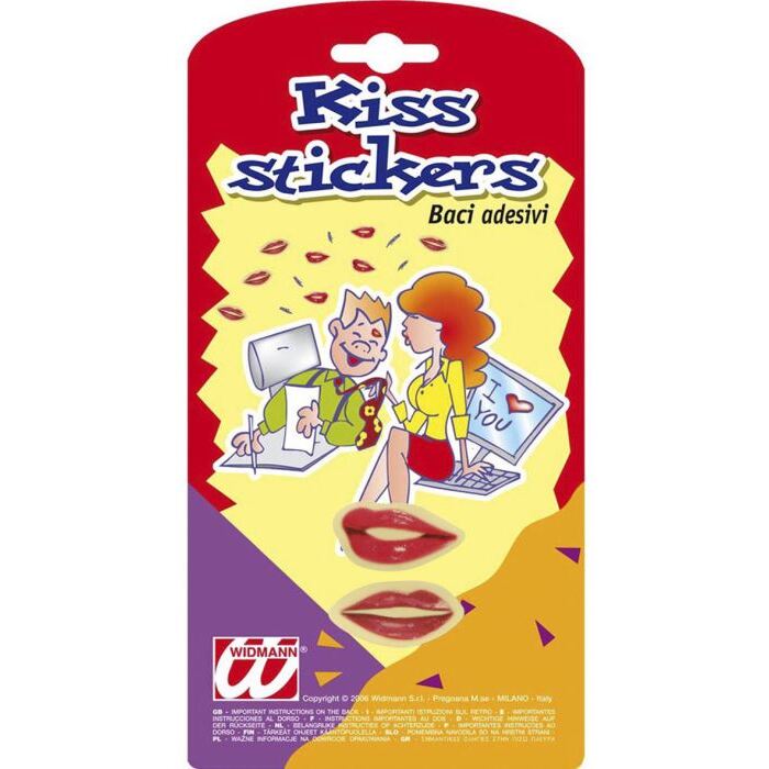 Set Of 4 Kiss Stickers