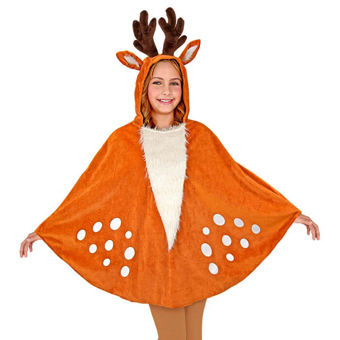 Reindeer  Hooded Poncho 