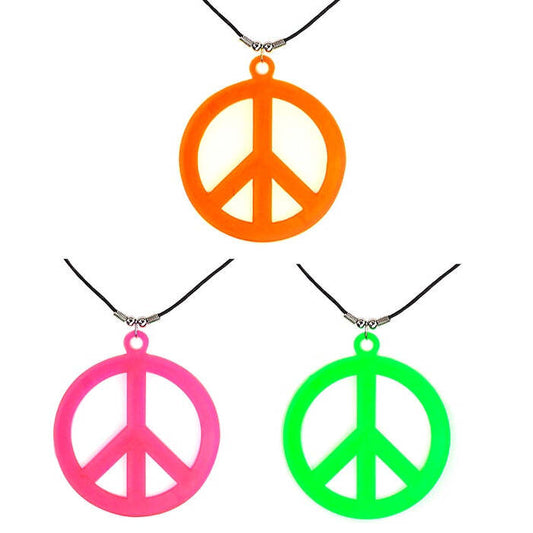 Neon Hippie Necklace 3 Colors Ass.