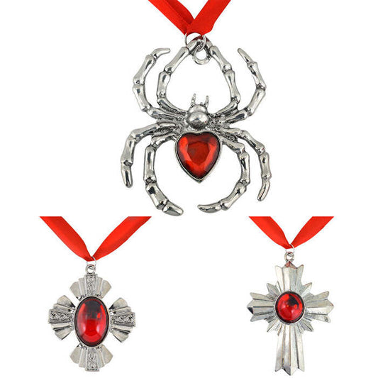 Jumbo Halloween Necklace 3 Styles Ass.