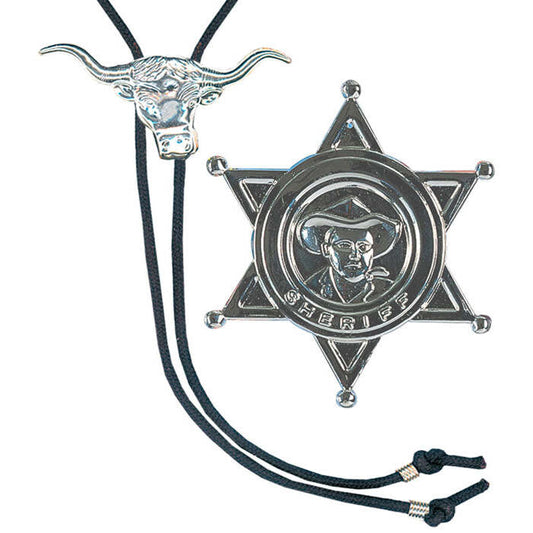 Cowboy Set  String Tie, Star 
