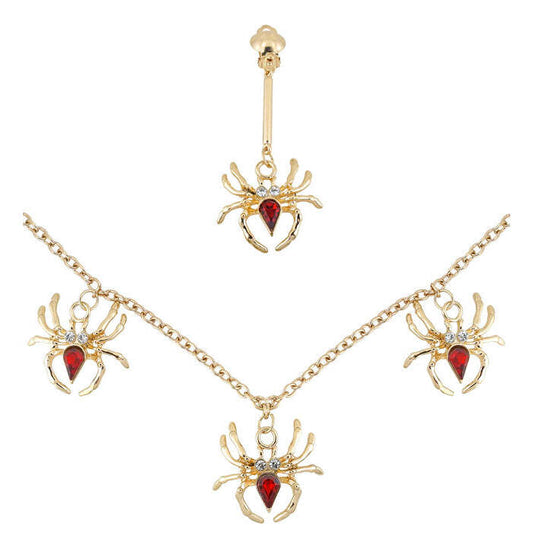 Spider Lady Set  Necklace, Earring 