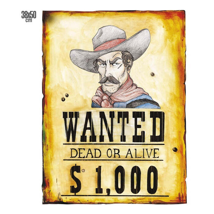 Wanted Poster 38X50 Cm