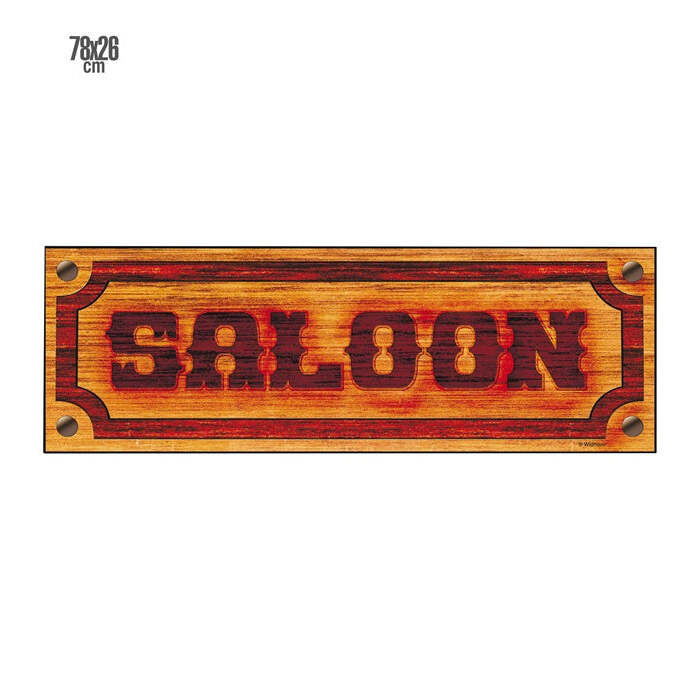 Saloon Sign 78X26 Cm