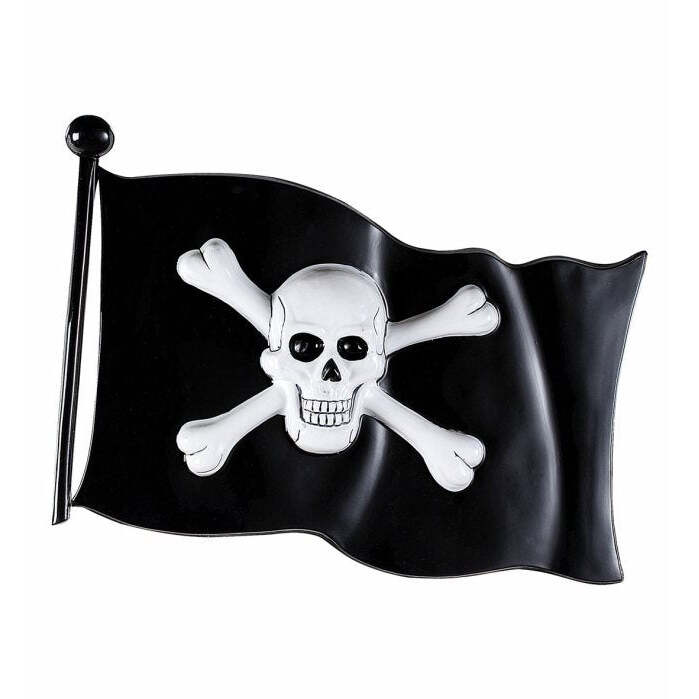 Pirate Flag Plastic - 45 X 32 Cm