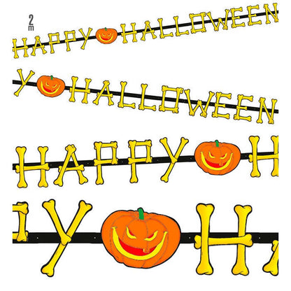 Happy Halloween Garland Abt. 2 M