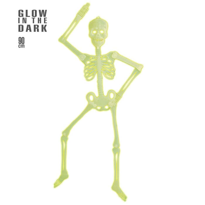Glow In The Dark 3D Jointed Skeleton 92 Cm