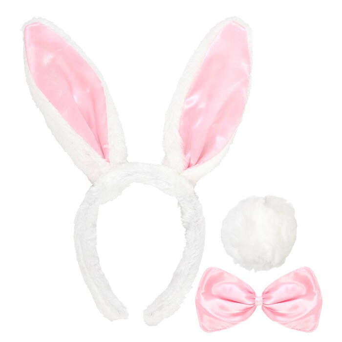 Bunny Dress-Up Set  Ears, Bowtie, Tail 