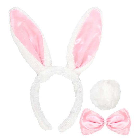 Bunny Dress-Up Set  Ears, Bowtie, Tail 