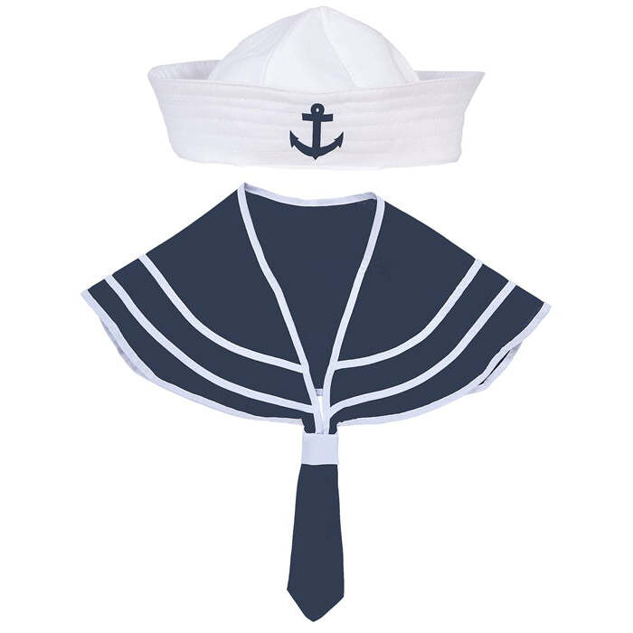 Sailor Dress-Up Set  Collar, Hat 