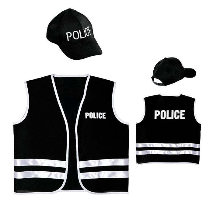 Police Officer  Vest, Cap 