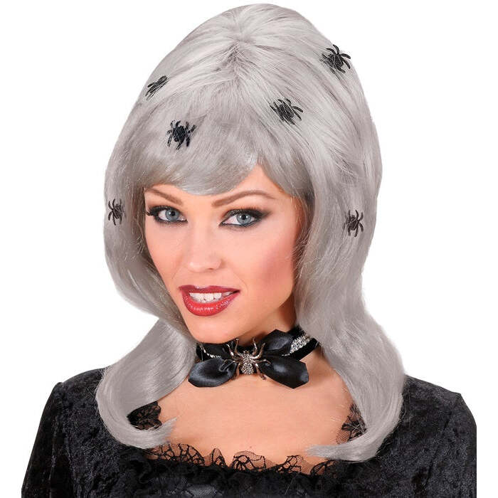 Spiderlady Wig With Spiders In Polybag