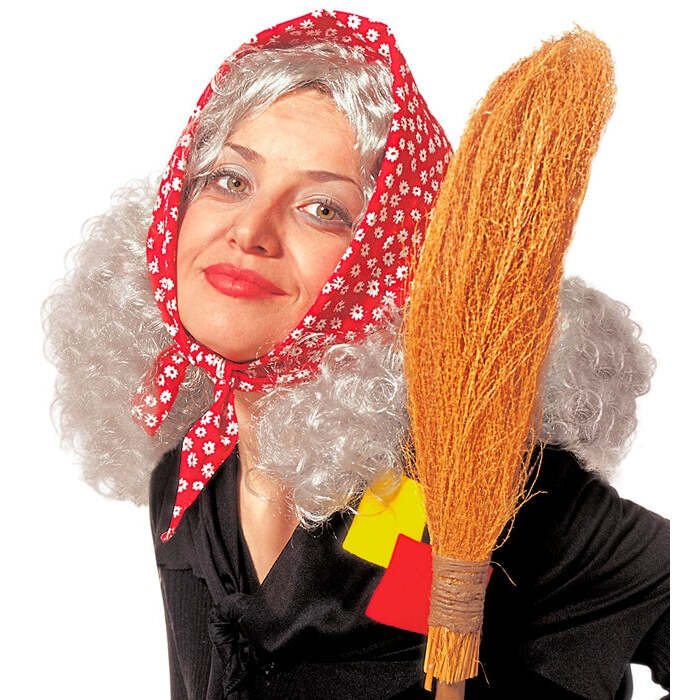 Befana Wig & Headscarf In Polybag