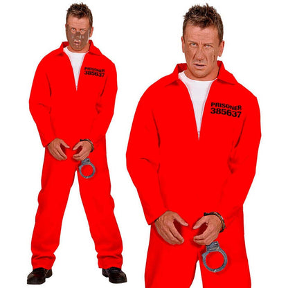 Inmate  Overalls, Handcuffs 