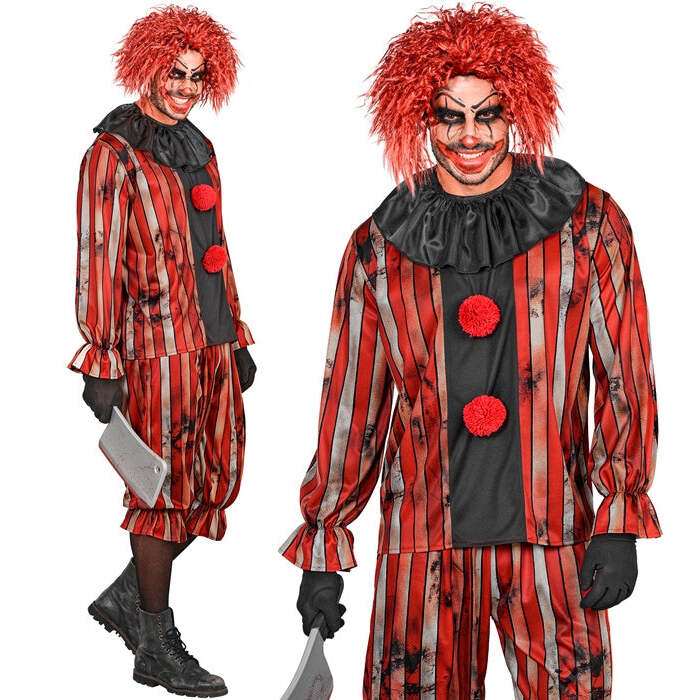 Wicked Clown  Coat With Ruff, Pants 