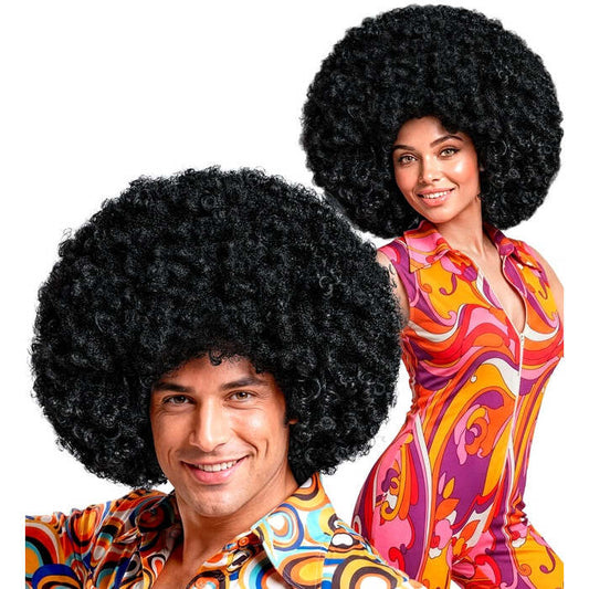  Black Jimmy Oversized Wig In Polybag
