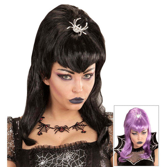 Spiderlady Wig In Polybag - Purple & Black Ass.