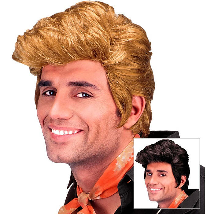 Figaro Wig In Polybag - 2 Colorsass.: Blond & Grizzled