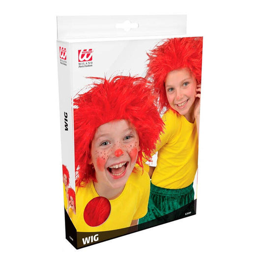 Cartoon Wig Red - In Polybag