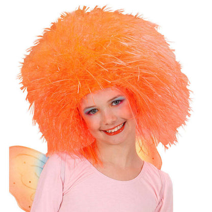 Fairy Wig Neon Orange - In Polybag