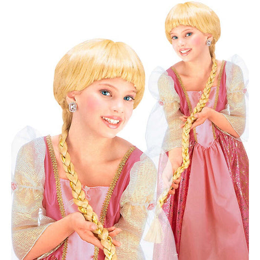Rapunzel Wig With Extra Long Plait In Polybag